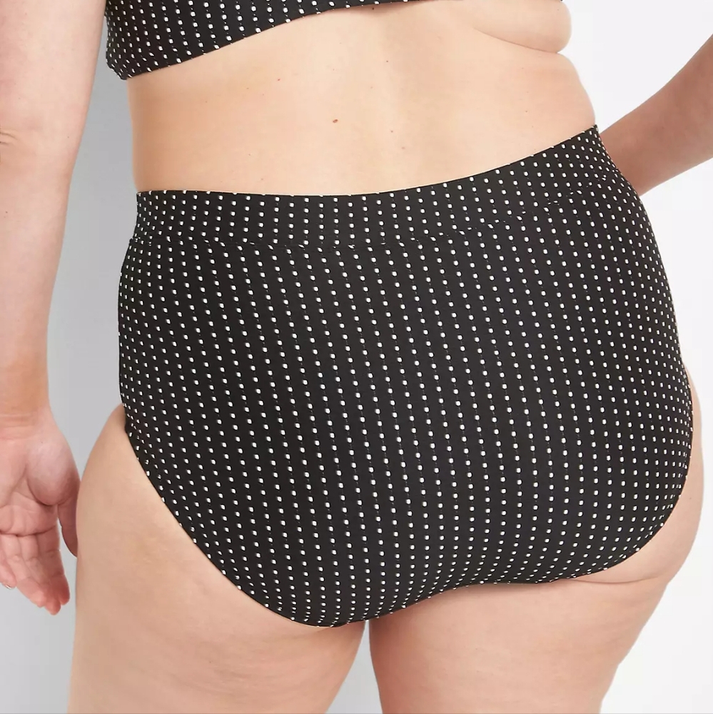 NWOT Cacique Dot Texture Swim Brief, 18/20